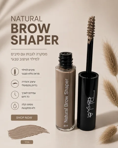 מסקרה סיבים בהירה 6מל